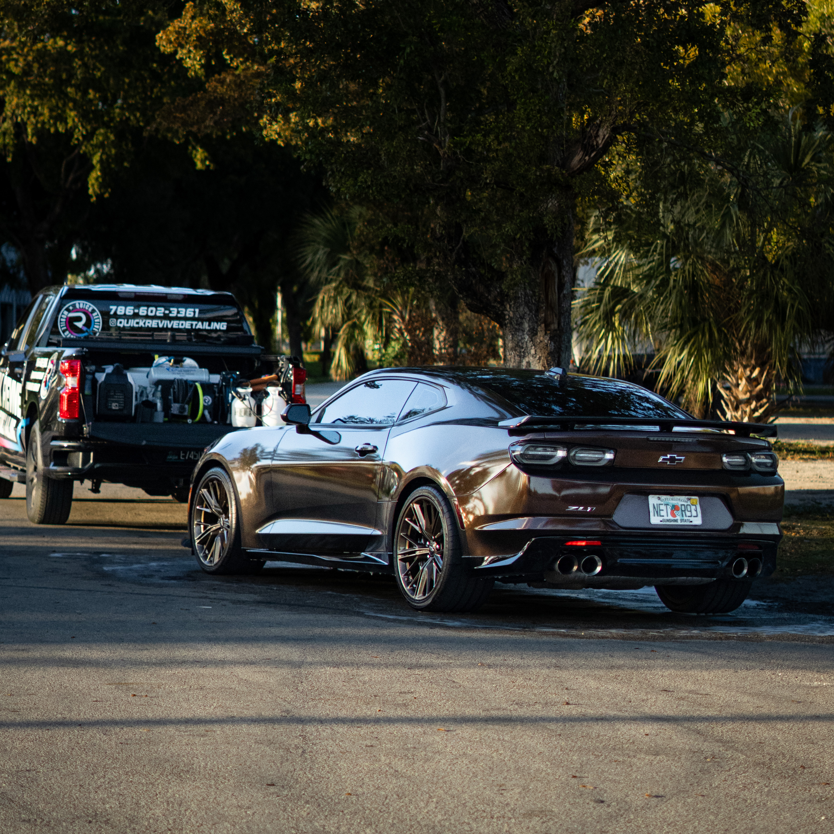 Camaro ZL1 rear with Quick Revive truck